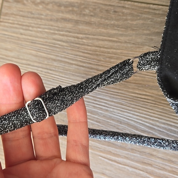 Forever 21 Silver Glitter Peplum Mini Dress - Picture 3 of 5